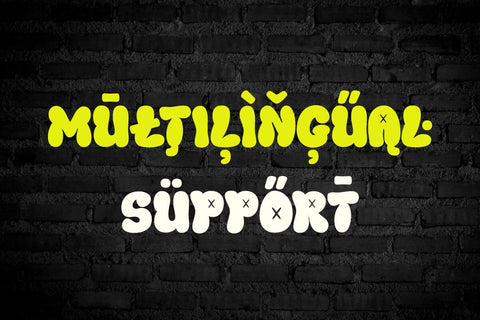 Xerulah - Bubble Graffiti Font Font twinletter 