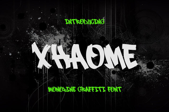 Xhaome - Graffiti Script Font Font Mozzatype 