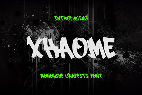 Xhaome - Graffiti Script Font Font Mozzatype 