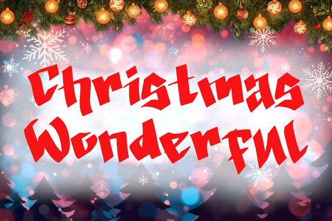Xmas Festive Font Prasetya Letter 