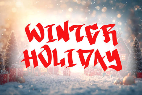 Xmas Festive Font Prasetya Letter 