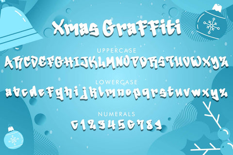 Xmas Graffiti Font Prasetya Letter 