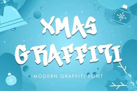 Xmas Graffiti Font Prasetya Letter 