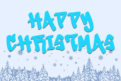 Xmas Graffiti Font Prasetya Letter 