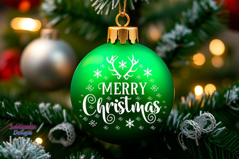 Xmas Ornament Mockup Bundle Mock Up Photo Sublimatiz Designs 