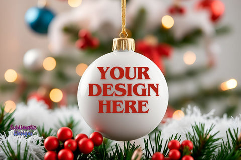 Xmas Ornament Mockup Bundle Mock Up Photo Sublimatiz Designs 
