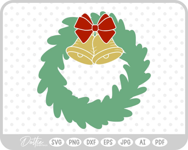 Xmas Wreath Christmas SVG DottieDigitals 