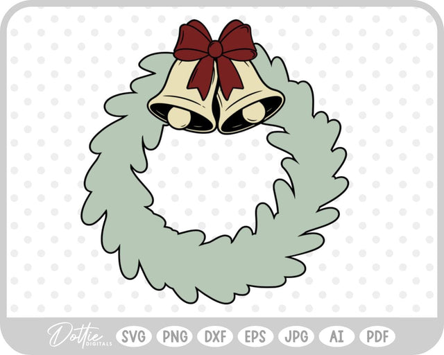 Xmas Wreath Christmas SVG DottieDigitals 