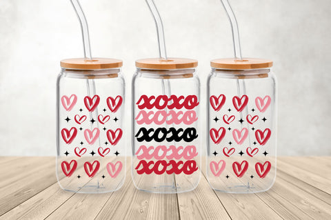 Xoxo Can Glass Wrap svg Design SVG Regulrcrative 
