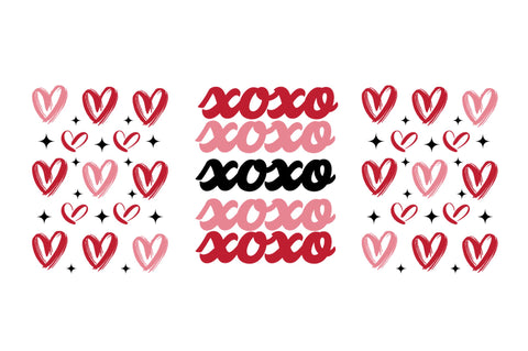 Xoxo Can Glass Wrap svg Design SVG Regulrcrative 