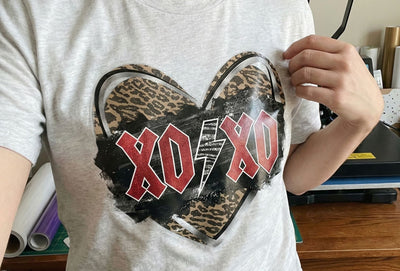 XOXO Heart Leopard Print Lightning Bolt PNG | Trendy Valentine Sublimation Design | Modern Love Aesthetic Sublimation Print Perfect Design Shop 