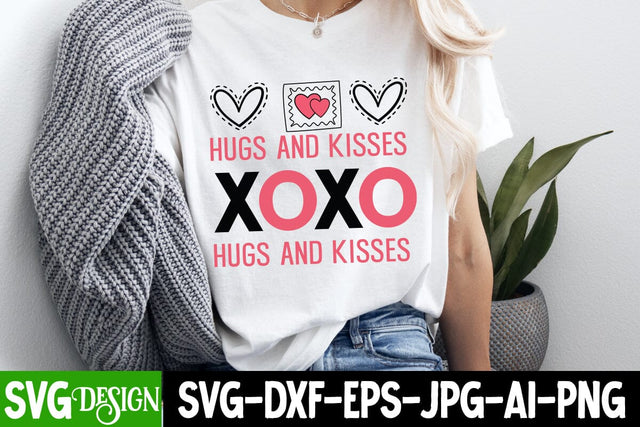 XoXo Hugs And Kisses SVG Design Valentine's Day SVG Cut File,Happy Valentine's Day SVG ,Valentine SVG SVG BlackCatsMedia 