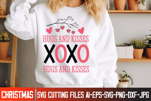 XoXo Hugs And Kisses Valentine's Day SVG Cut File,Happy Valentine's Day SVG ,Valentine SVG SVG BlackCatsMedia 