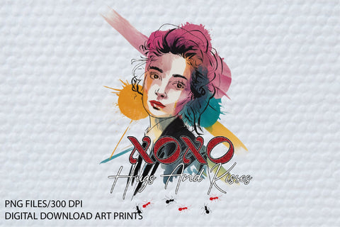 XOXO HUGS and Kisses Valentine's PNG Sublimation Creativeart88 