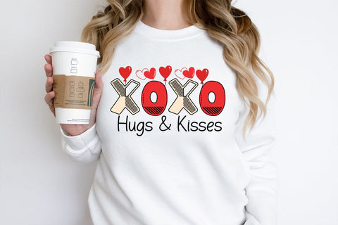 Xoxo Hugs & Kisses SVG Design, Xoxo Hugs & Kisses Sublimation Design PNG, Valentine's Day SVG Cut File,Happy Valentine's Day SVG ,Valentine SVG Bundle, Love SVG Bundle Sublimation BlackCatsMedia 