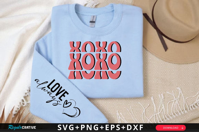 Xoxo Sleeve SVG Design, Mother's Day Sleeve SVG SVG Regulrcrative 
