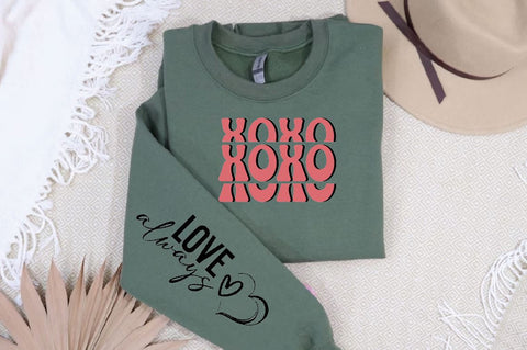Xoxo Sleeve SVG Design, Mother's Day Sleeve SVG SVG Regulrcrative 