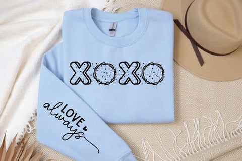Xoxo Sleeve Svg, Valentines Sleeve SVG Design SVG Regulrcrative 