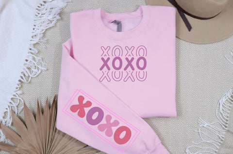 Xoxo SVG Design, Valentine's Day Sleeve SVG SVG Regulrcrative 