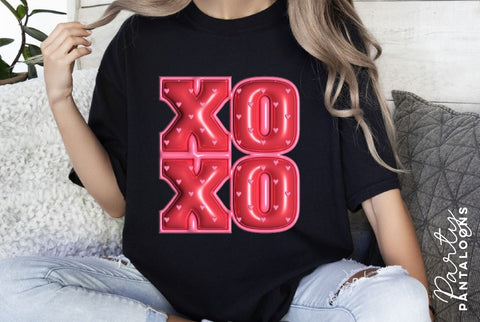Xoxo svg, happy valentines day svg, valentines design svg, valentines heart svg, valentines hearts svg, svg files for valentines, puff svg SVG Partypantaloons 