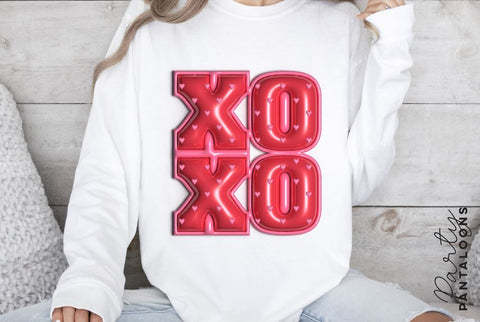 Xoxo svg, happy valentines day svg, valentines design svg, valentines heart svg, valentines hearts svg, svg files for valentines, puff svg SVG Partypantaloons 