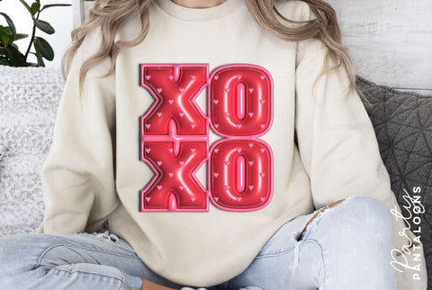 Xoxo svg, happy valentines day svg, valentines design svg, valentines heart svg, valentines hearts svg, svg files for valentines, puff svg SVG Partypantaloons 