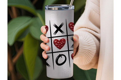 XOXO Tic-Tac-Toe 20oz Tumbler Wrap Sublimation DesignSVG 