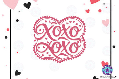 XOXO Valentine Vibes, Valentine Heart, valentine Sublimation SVG FiveStarCrafting 