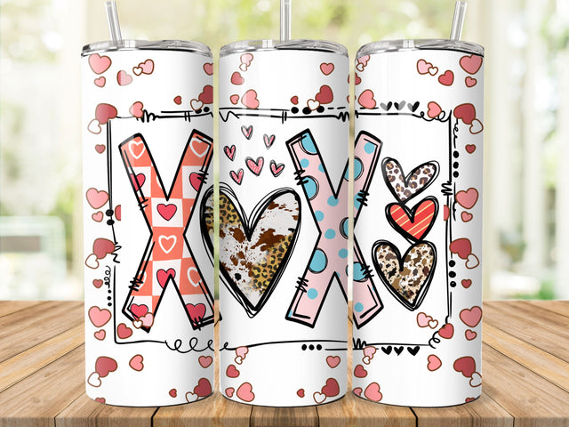XOXO Valentines Day 20 oz Tumbler Wrap SVG She Shed Craft Store 