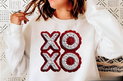 Xoxo Valentines Day Yarn Trendy PNG Sublimation SVGArt 