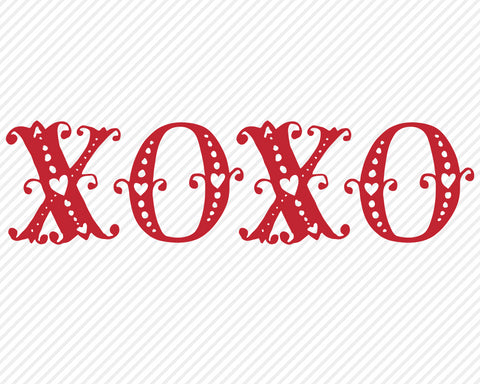 XoXo | Valentines SVG SVG Texas Southern Cuts 
