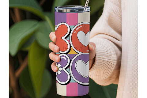 XOXO Valentines Tumbler Wrap Sublimation DesignSVG 