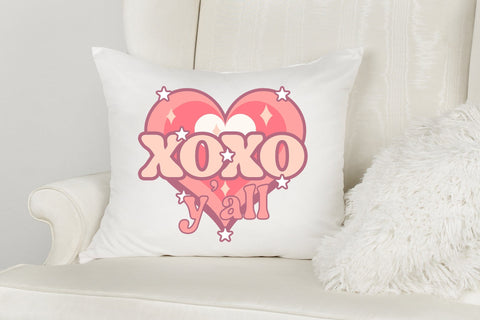 Xoxo Y'all, Retro Valentines Sublimation Sublimation CraftLabSVG 