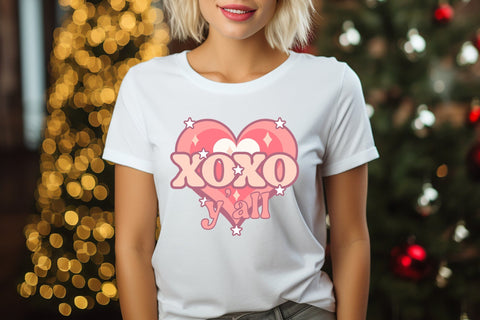 Xoxo Y'all, Retro Valentines Sublimation Sublimation CraftLabSVG 