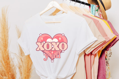 Xoxo Y'all, Retro Valentines Sublimation Sublimation CraftLabSVG 
