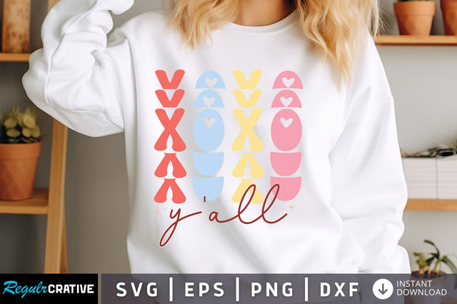 Xoxo Yall svg Design SVG Regulrcrative 