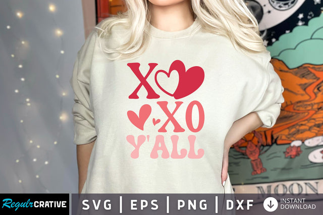 Xoxo yall SVG design SVG Regulrcrative 