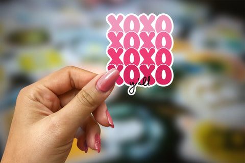 Xoxo Y'all - Valentine's Day Stickers Sublimation CraftLabSVG 