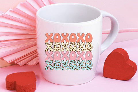 Xoxoxo PNG - Retro Valentine Sublimation Sublimation CraftLabSVG 