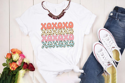 Xoxoxo PNG - Retro Valentine Sublimation Sublimation CraftLabSVG 