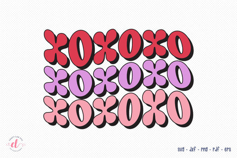 Xoxoxo | Retro Valentine SVG Design SVG CraftLabSVG 