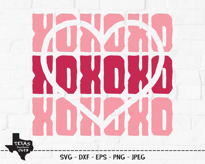 XoXoXo | Valentines SVG SVG Texas Southern Cuts 