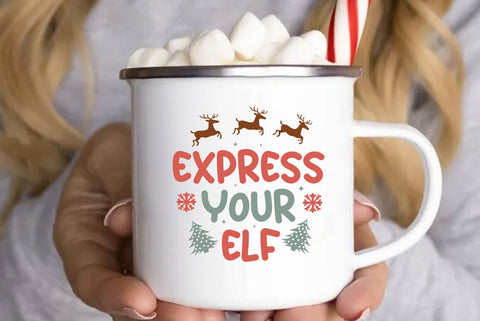 Xpress you Elf, Retro Christmas Svg, Christmas shirt design, Christmas Mega bundle, Christmas Retro Svg, Vintage Christmas Svg, Retro Xmas png sublimation SVG FiveStarCrafting 