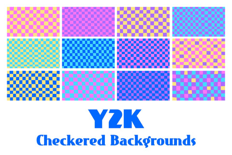Y2K Checkered Backgrounds Chessboard & Checkerboard Digital Pattern Rin Green 