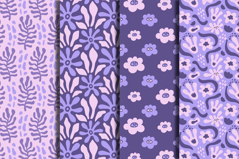 Y2k Groovy Flowers Seamless Patterns Digital Pattern Rin Green 