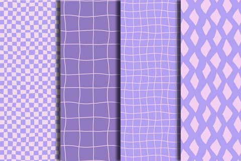 Y2k Groovy Geometric Seamless Patterns Digital Pattern Rin Green 