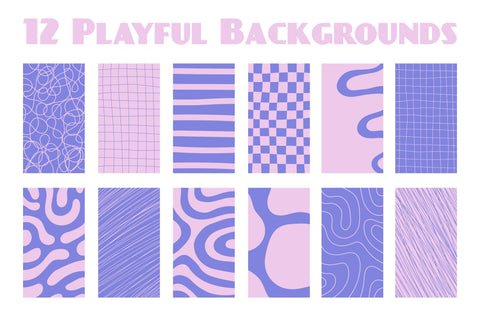 Y2K Purple Backgrounds Digital Pattern Rin Green 