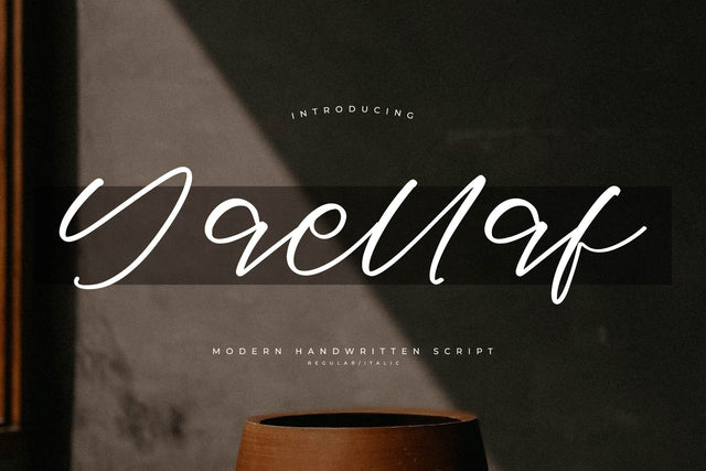 Yaellaf - Modern Handwritten Script Font Letterena Studios 