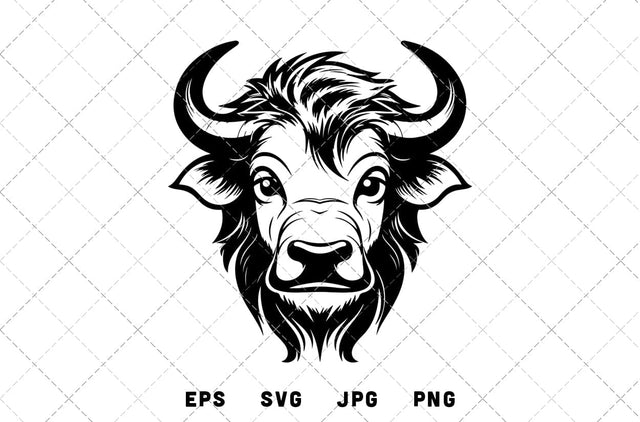 Yak Mascot Graphics - JPG, SVG, PNG, EPS - Digital Download with Commercial License for Cricut, Silhouette, Scan N Cut Crafting SVG Loveleen Kaur 