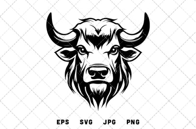Yak Mascot Graphics - JPG, SVG, PNG, EPS - Digital Download with Commercial License for Cricut, Silhouette, Scan N Cut Crafting SVG Loveleen Kaur 
